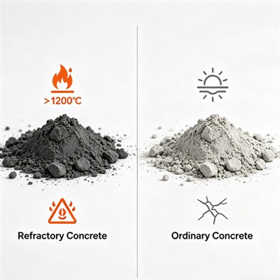The Differences Between Refractory Concrete And Ordinary Concrete