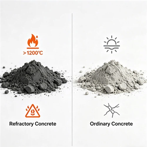 The Differences Between Refractory Concrete And Ordinary Concrete